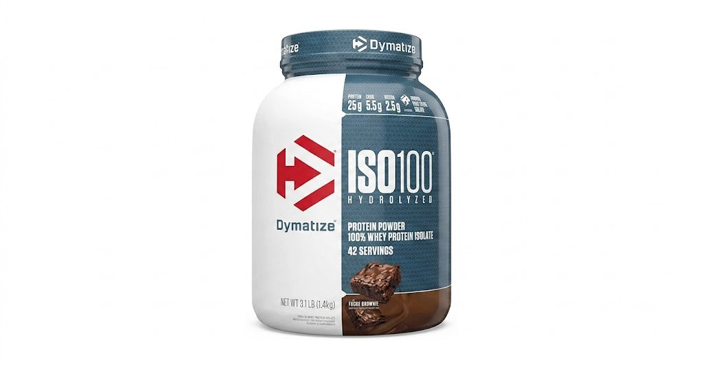 Dymatize ISO100 3 libras brownie 42 servicios