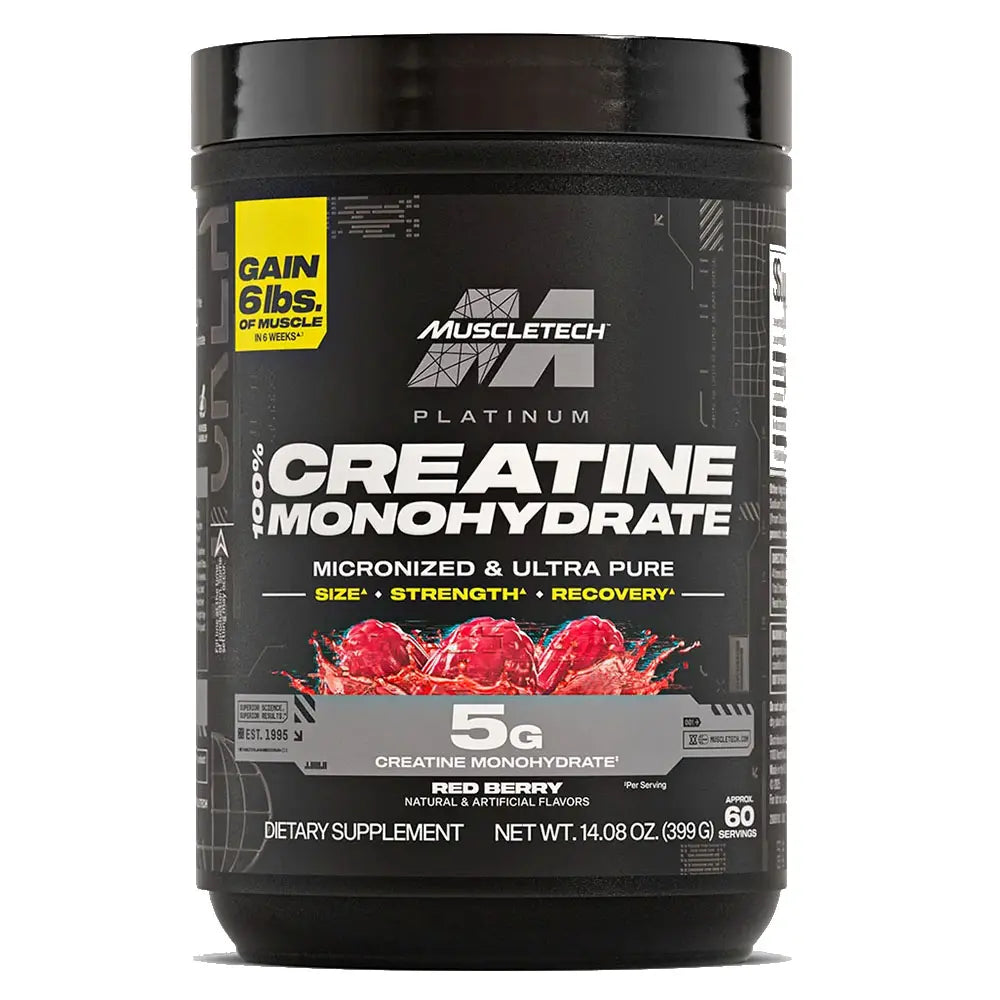 Muscletech Creatina Platinum 60 servicios con sabor
