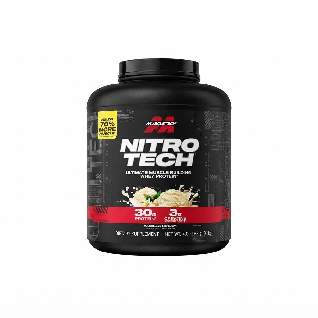 Muscletech Nitrotech Whey 4 libras vainilla 43 servicios