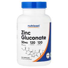 Nutricost Zinc Gluconato 120 cápsulas