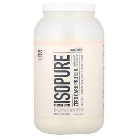 Isopure Zero Carb Protein 3 libras 47 servicios sin sabor