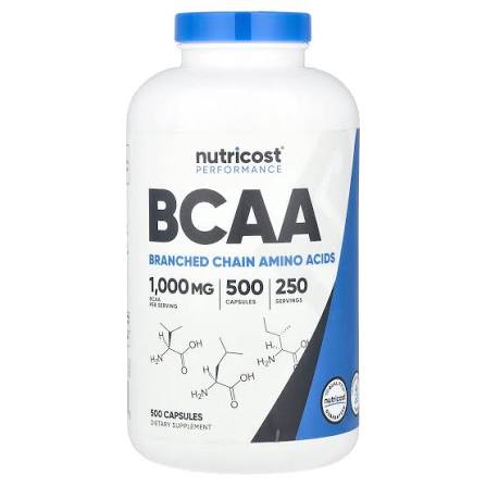 Nutricost BCAA 500 cápsulas