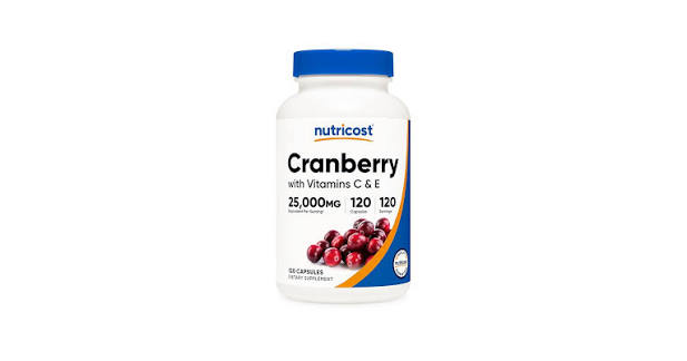 Nutricost Cranberry 120 cápsulas