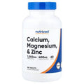Nutricost Calcio Magnesio y Zinc 180 tabletas