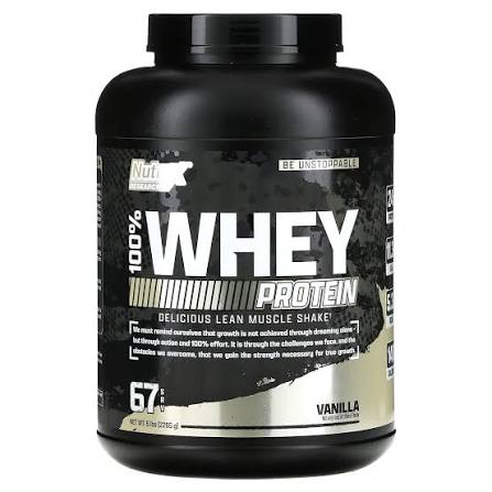 Nutrex Whey 5 libras vainilla 67 servicios